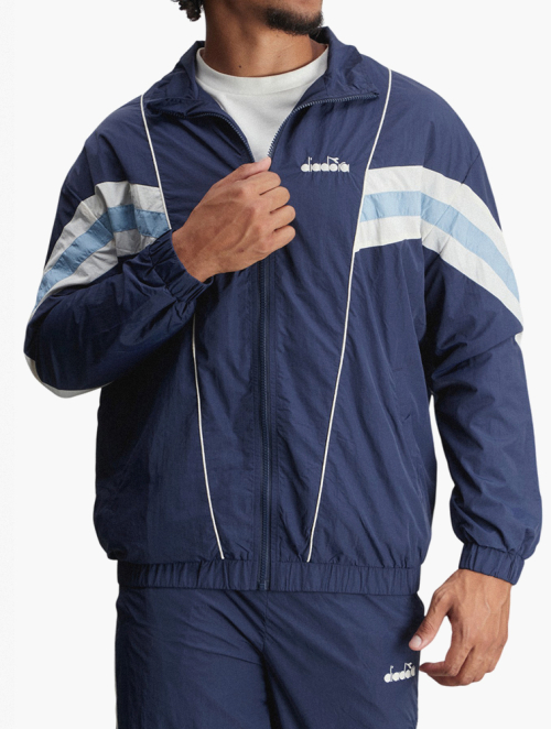 MyRunway | Shop diadora Navy Halo Zip Through Jacket for Men from